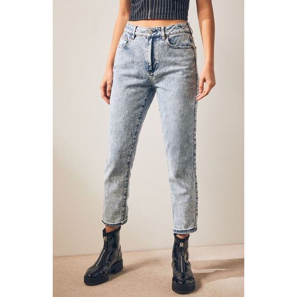 NWT! PACSUN Mom Jeans •24• Mahoney Acid Wash High Rise 80’s - Picture 1 of 10